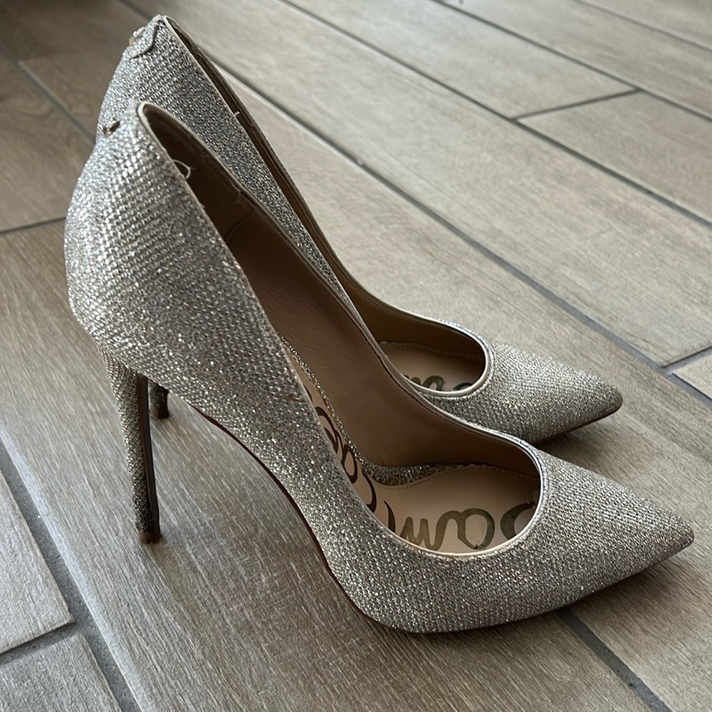 Sam Edelman Danna pointed toe heel sparkling heels size 8.5
